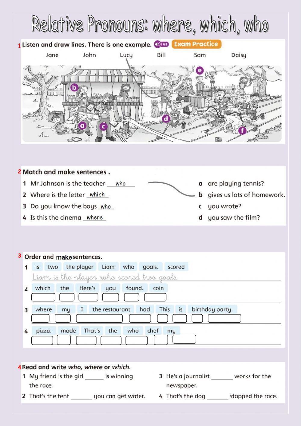 Relative pronouns