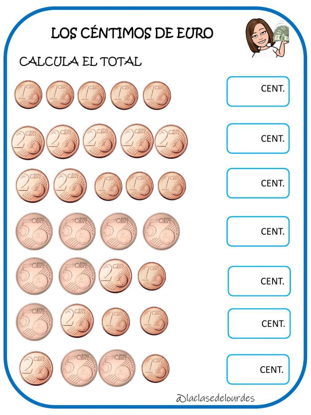 Los centimos de euro Los centimos de euro
