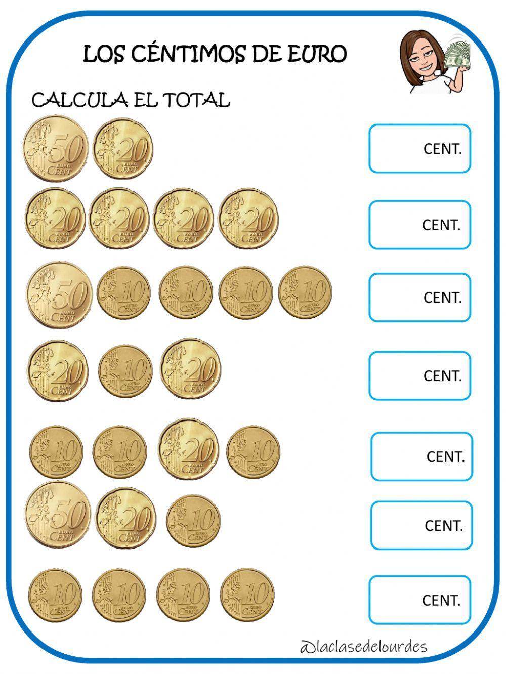 Los centimos de euro Los centimos de euro
