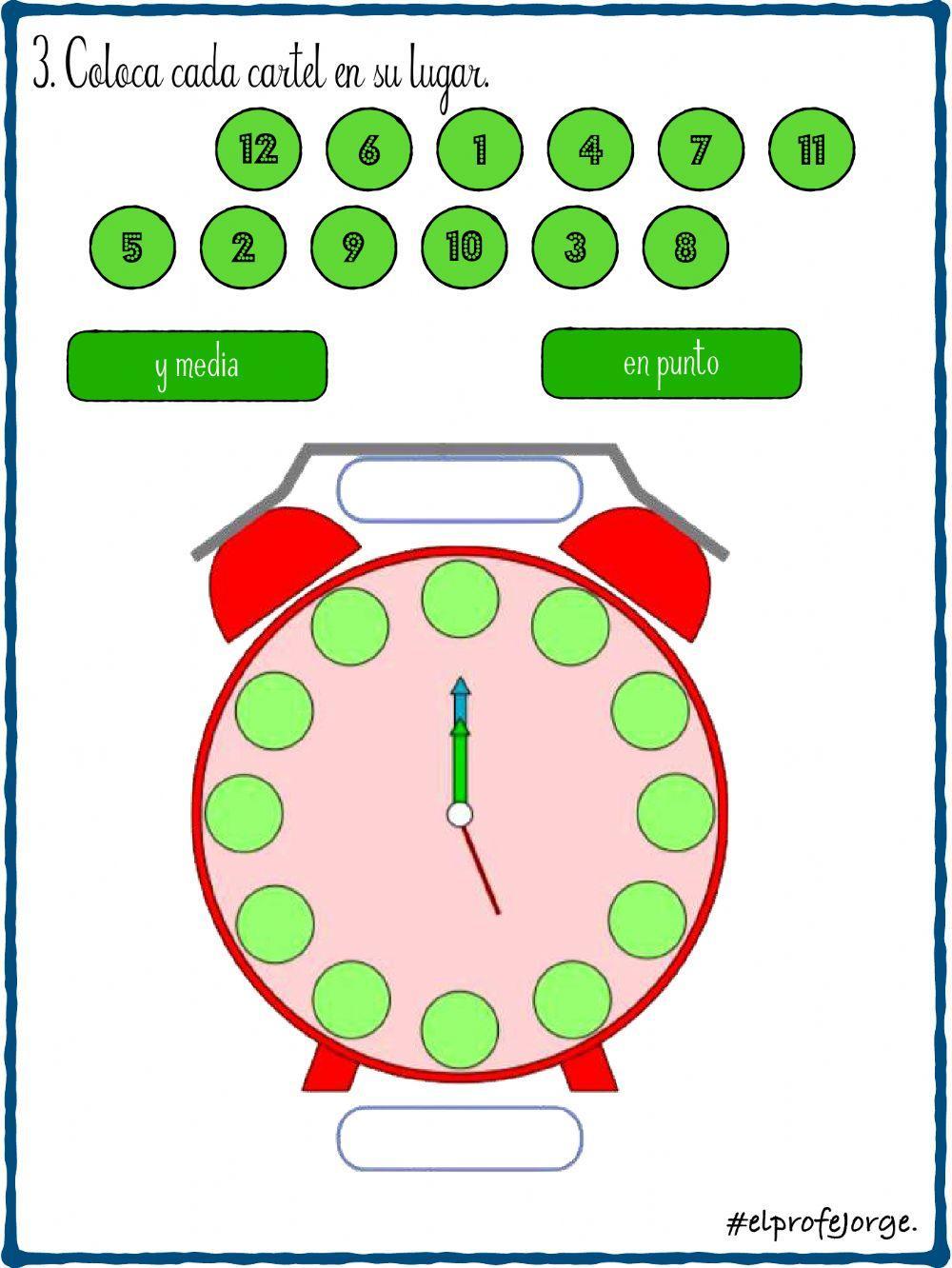 Las horas y medias horas