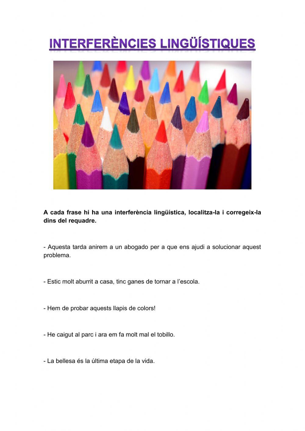 Interferències lingüístiques