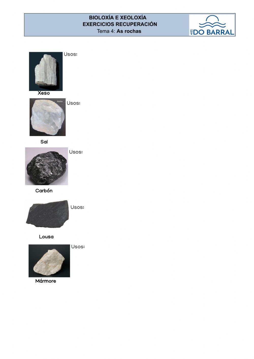 Tipos de rochas