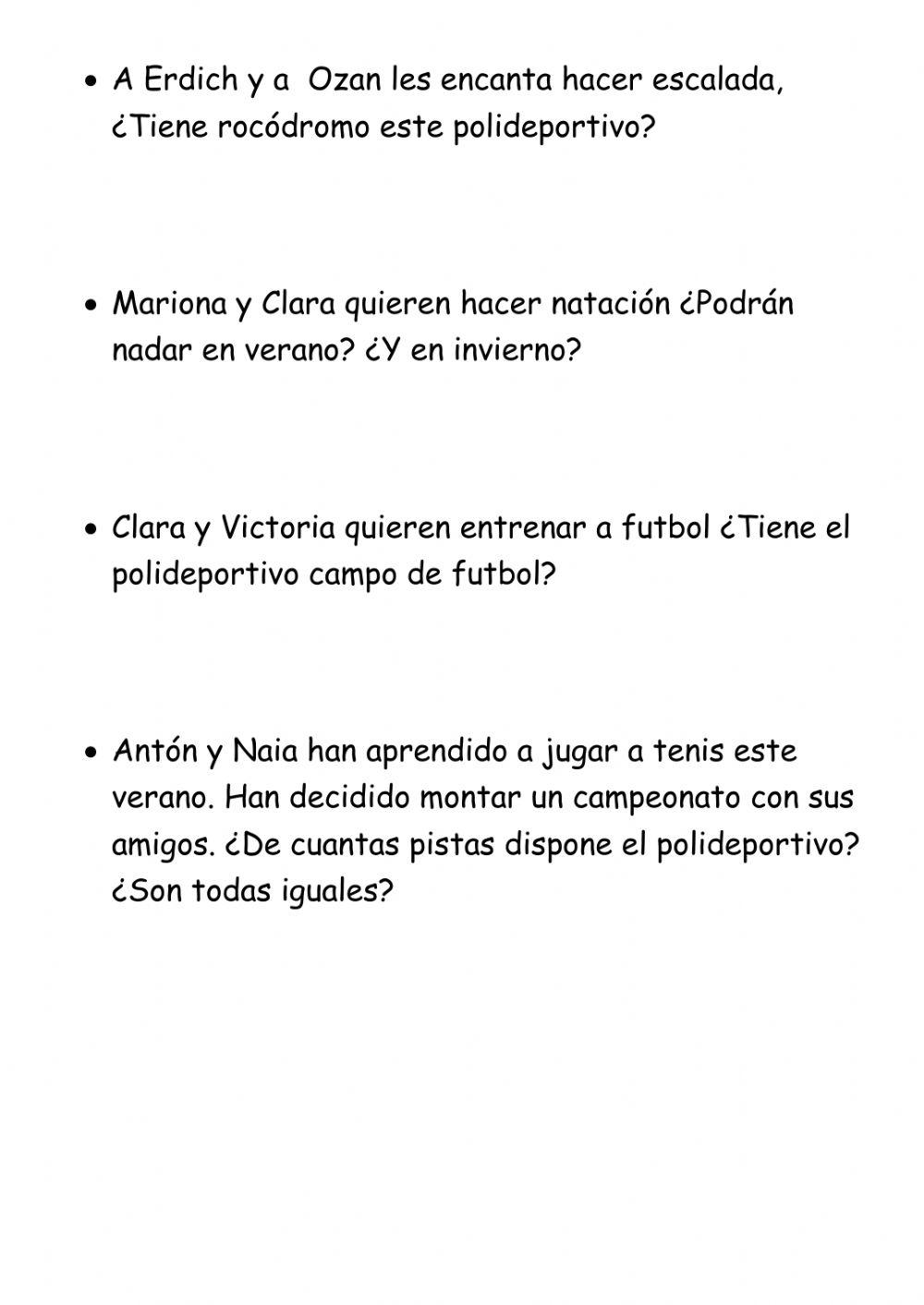 El plano del Polideportivo