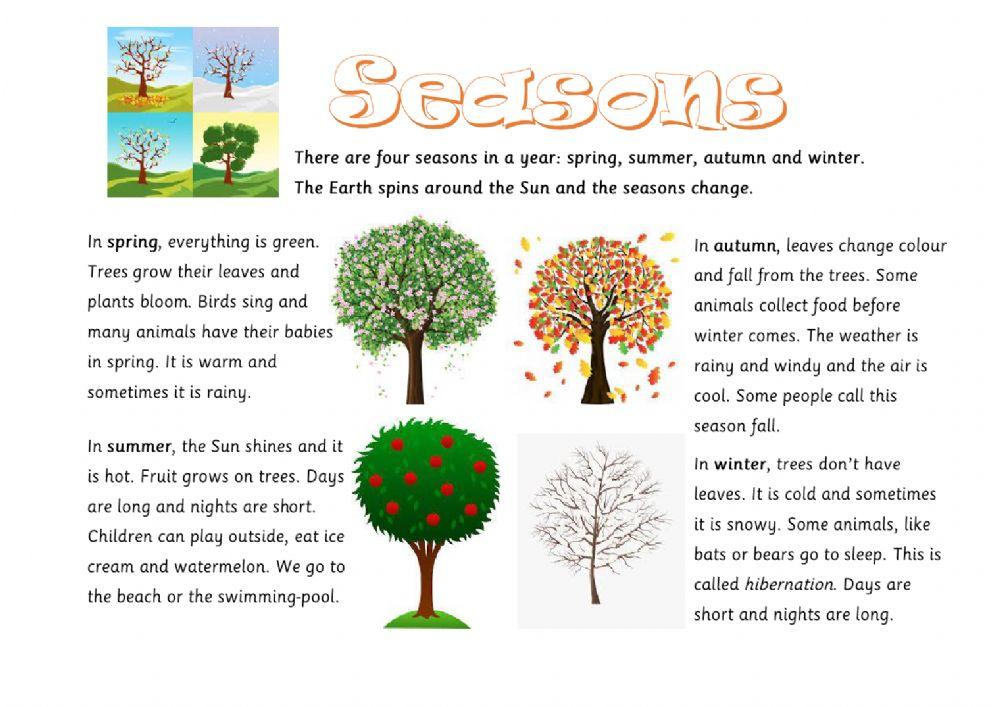 Weather and seasond Weather and seasond