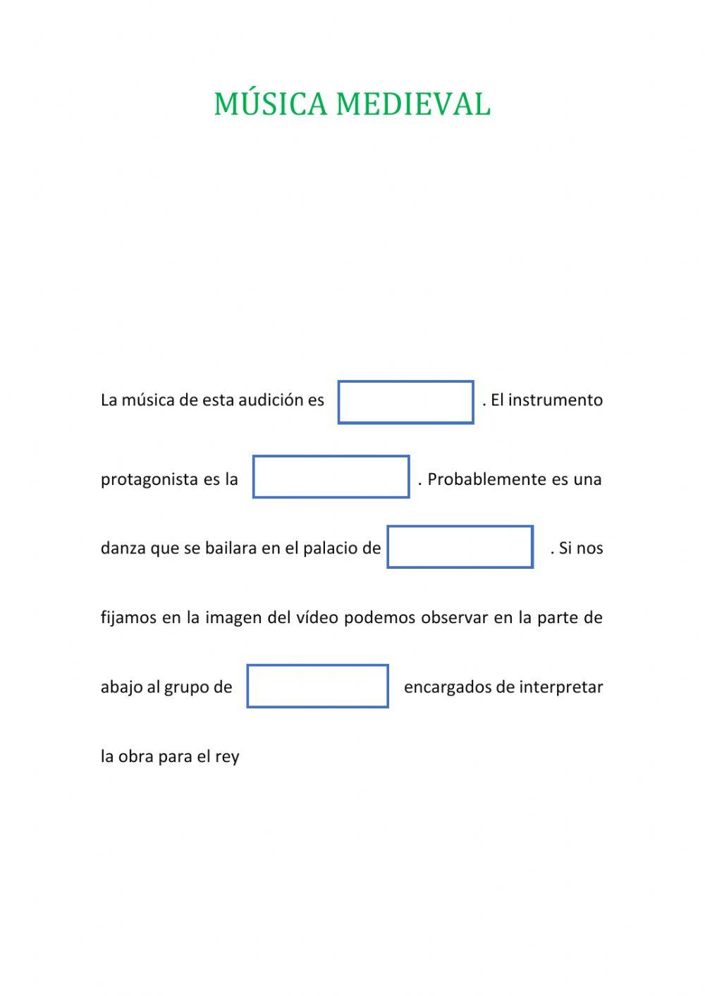 Música medieval. Ficha 2