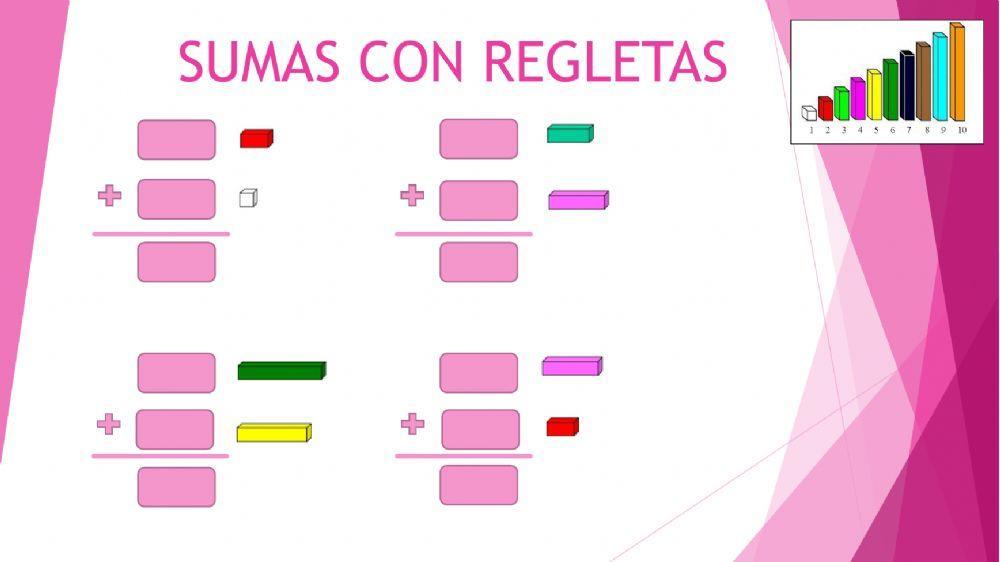 Sumas con regletas