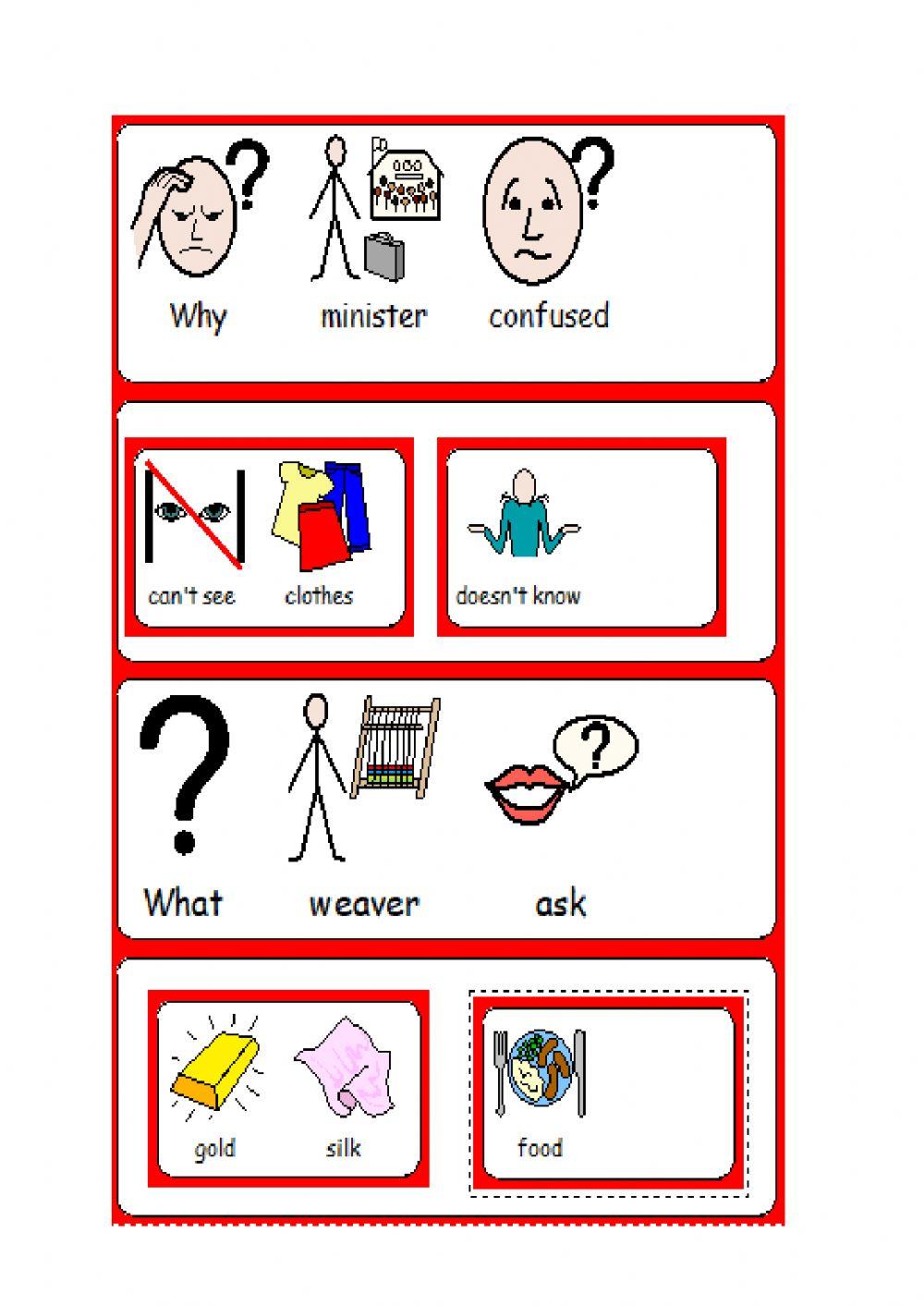 Questions and answers The emperor's new clothes