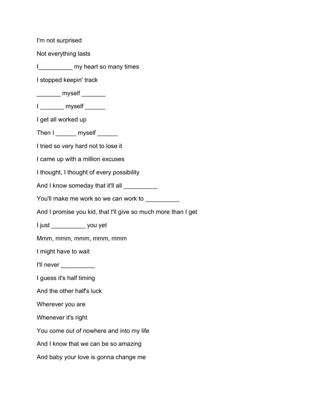 I just haven-t met you yet