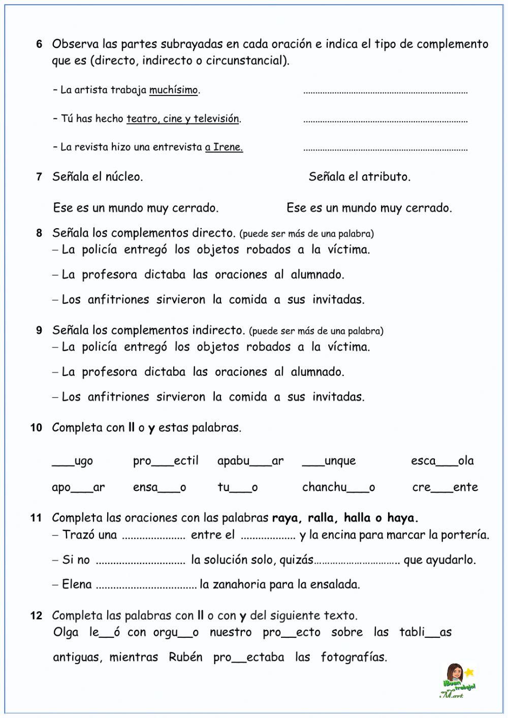 Repaso de Lengua 5º