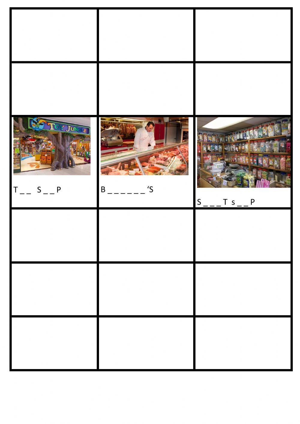 Shops and food Shops and food
