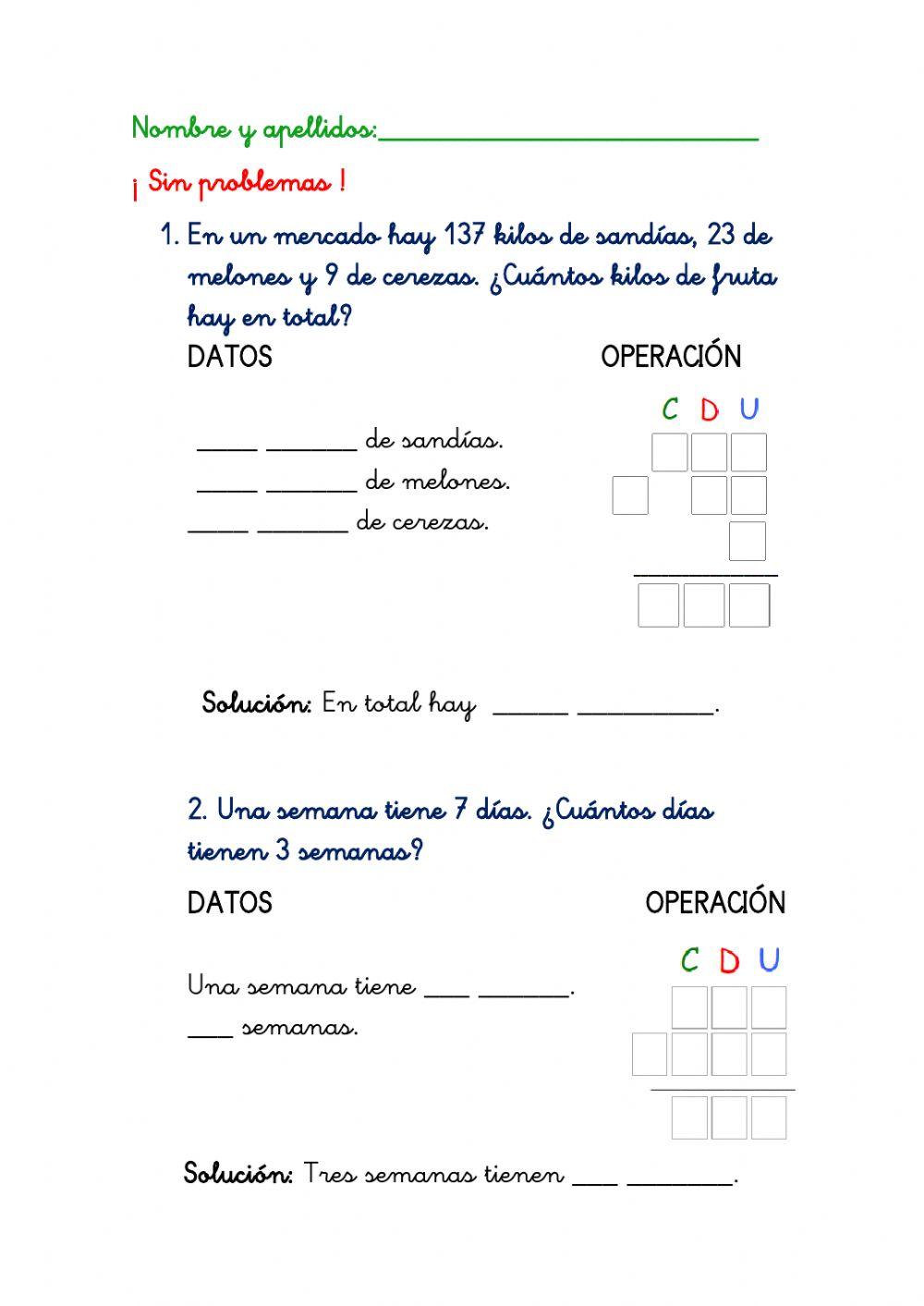 Resolución problemas