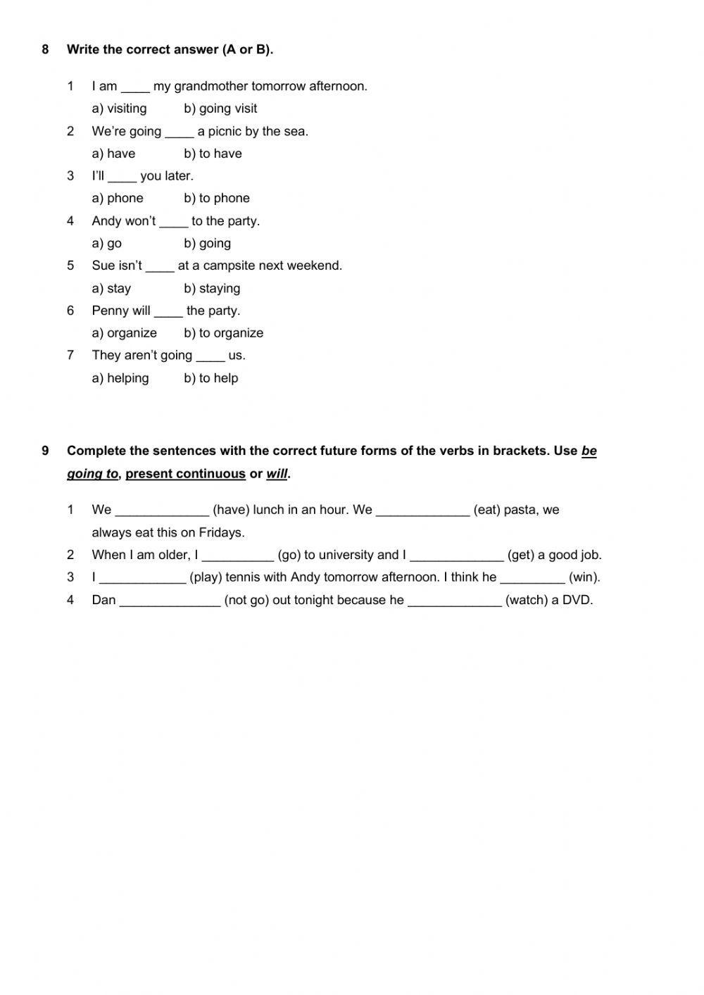 All Clear 2-Exam unit 9