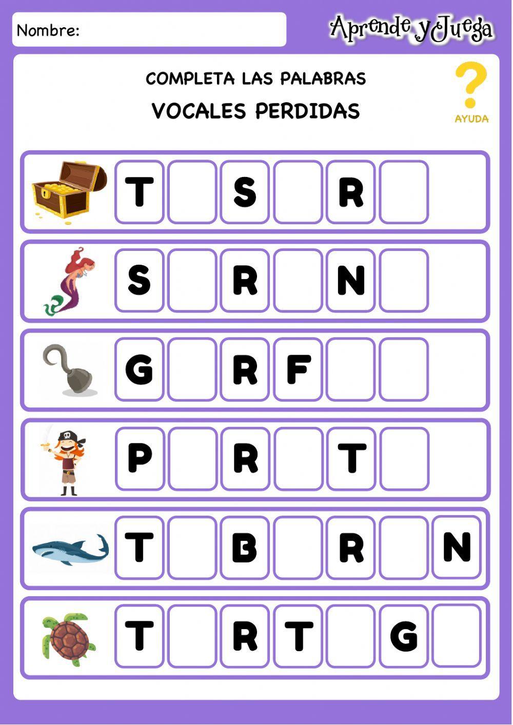 Vocales Perdidas: Piratas Vocales Perdidas: Piratas