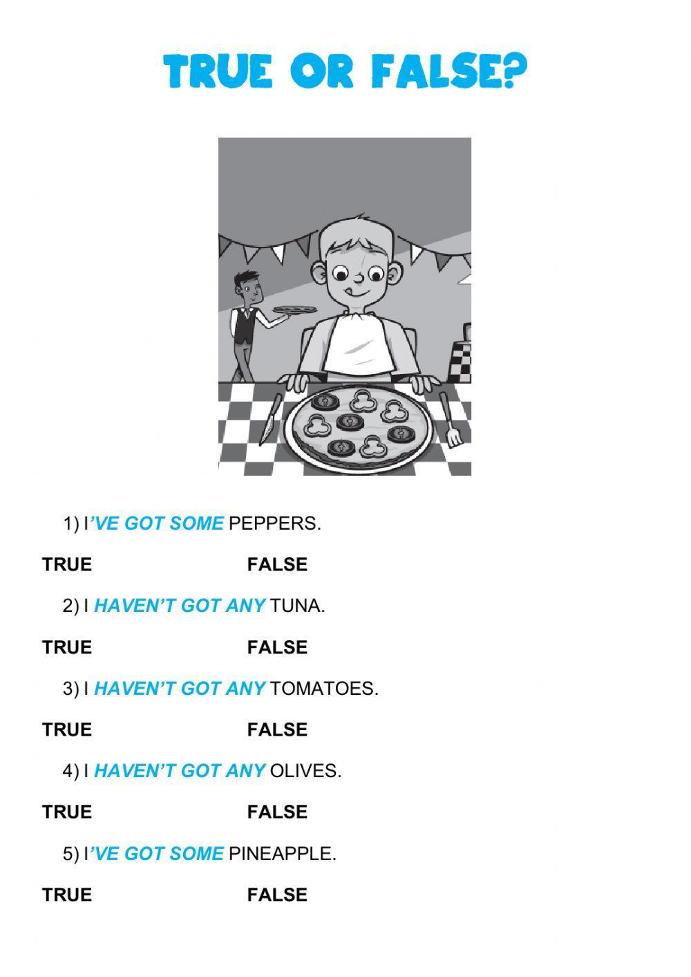 True or false?