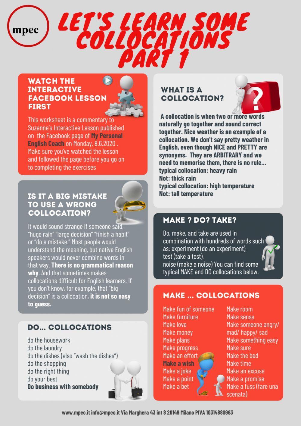 Collocations Make-do-have-take