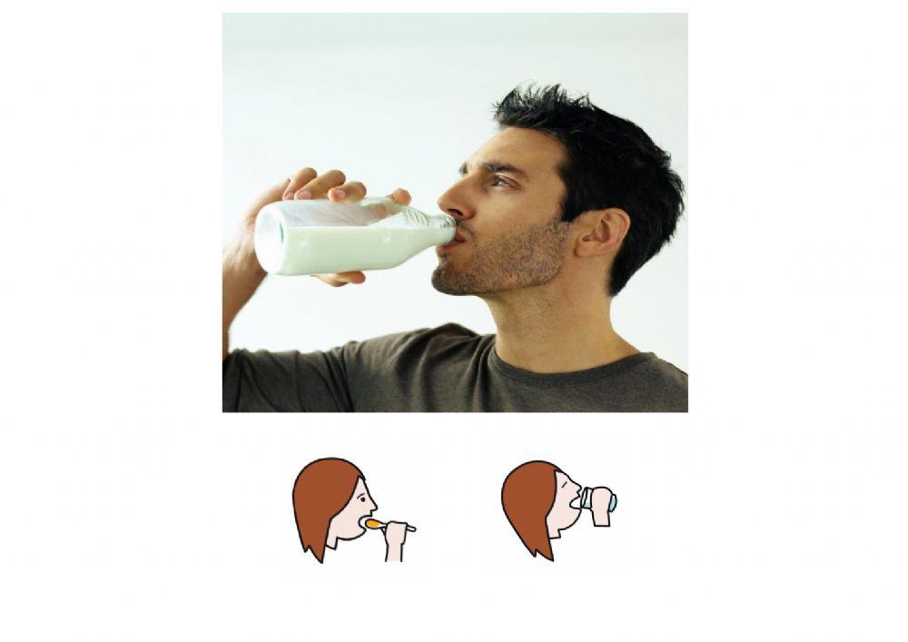 Discriminar acciones comer-beber