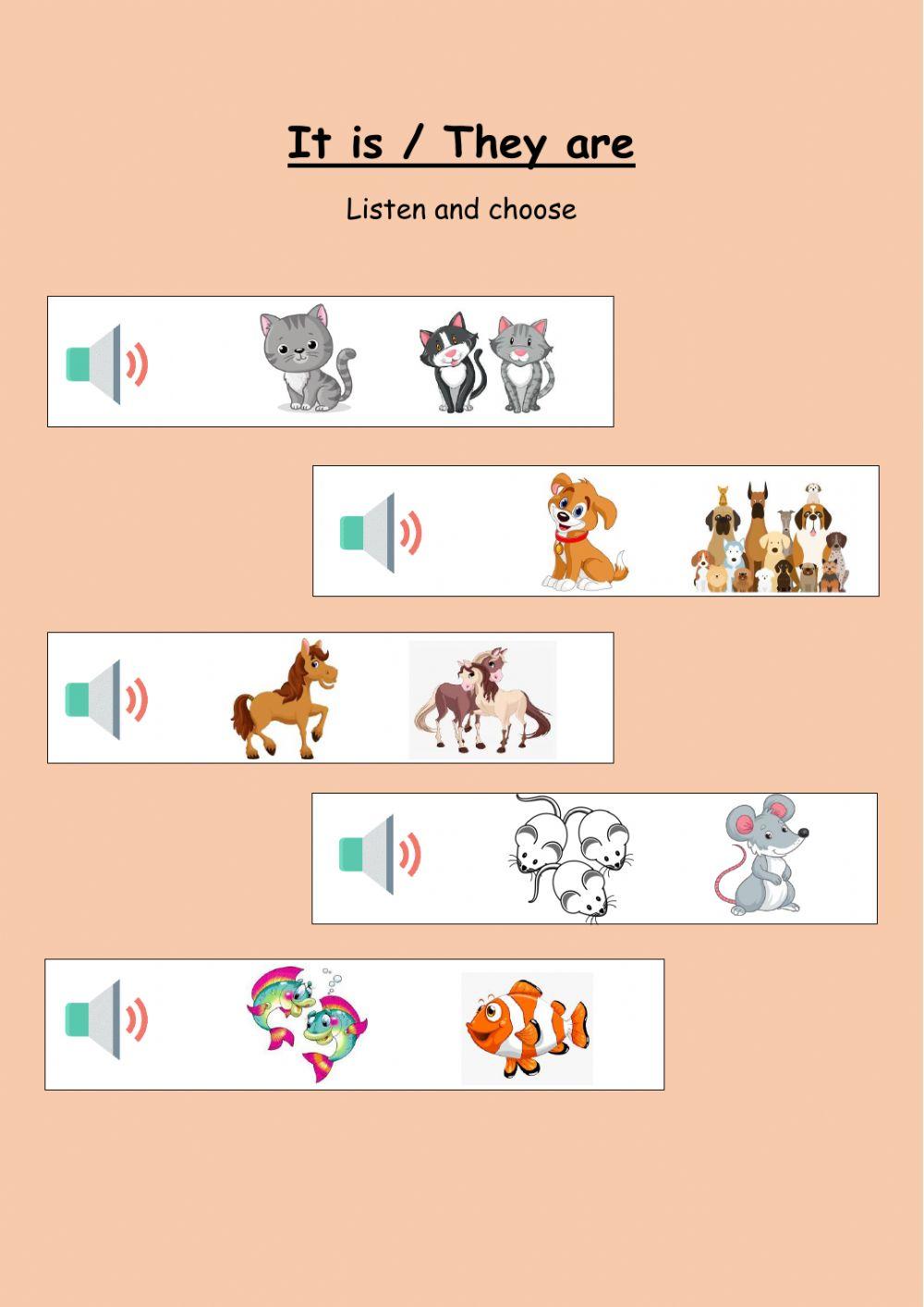 Personal Pronouns (it is- they are)