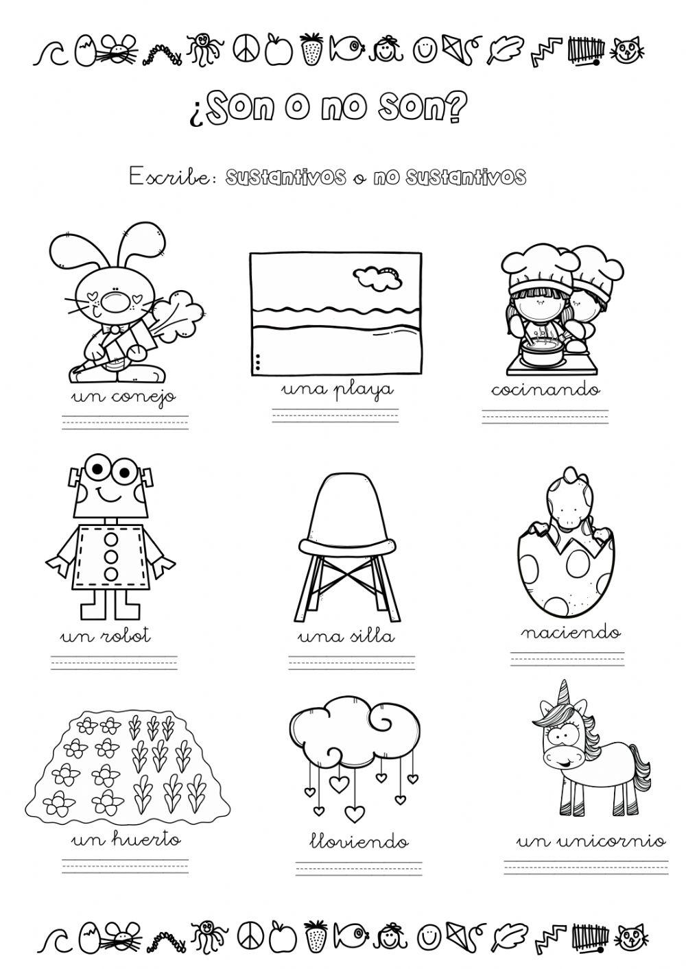 Sustantivo o no sustantivo Sustantivo o no sustantivo