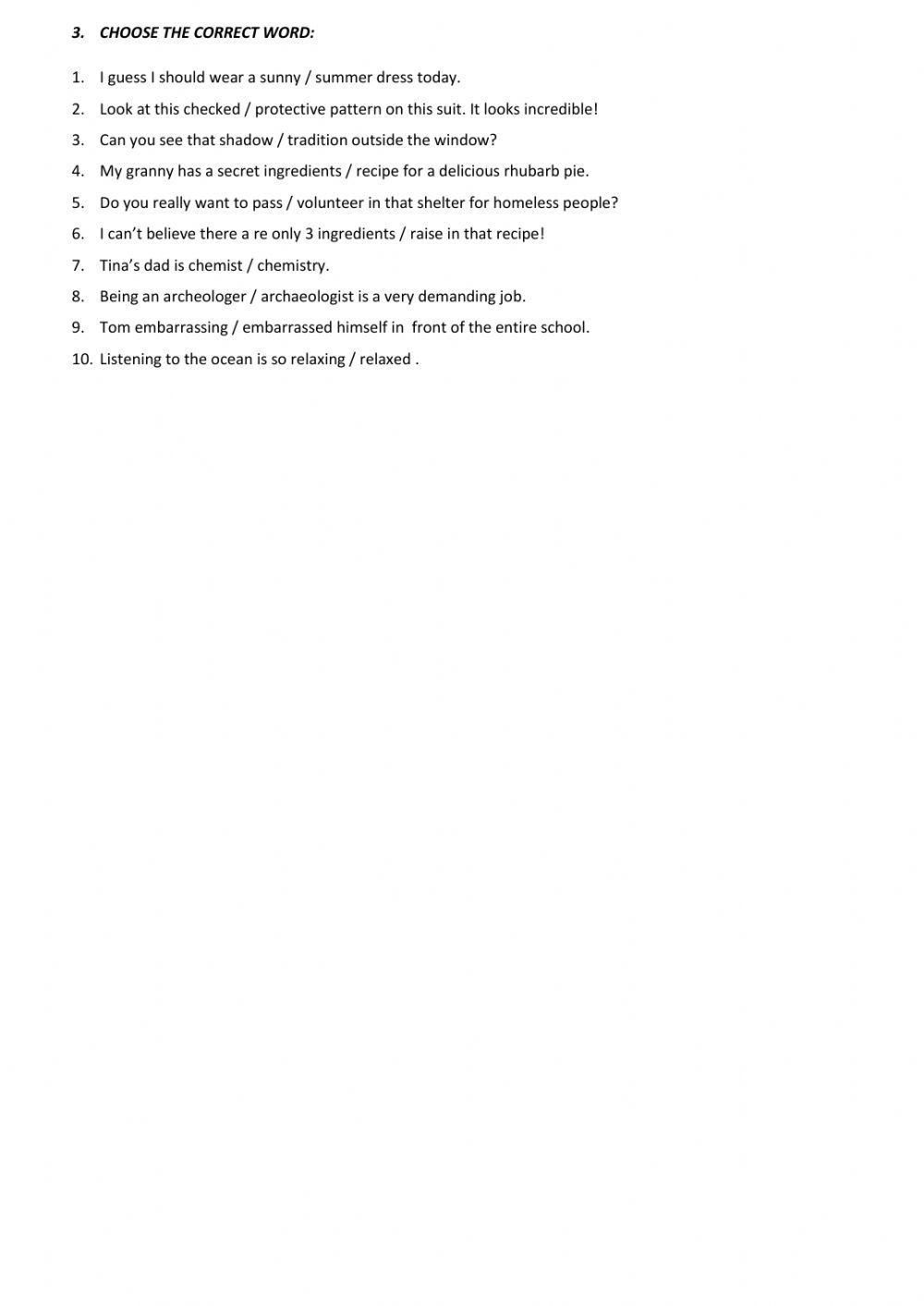 Dz 5 summer exam review