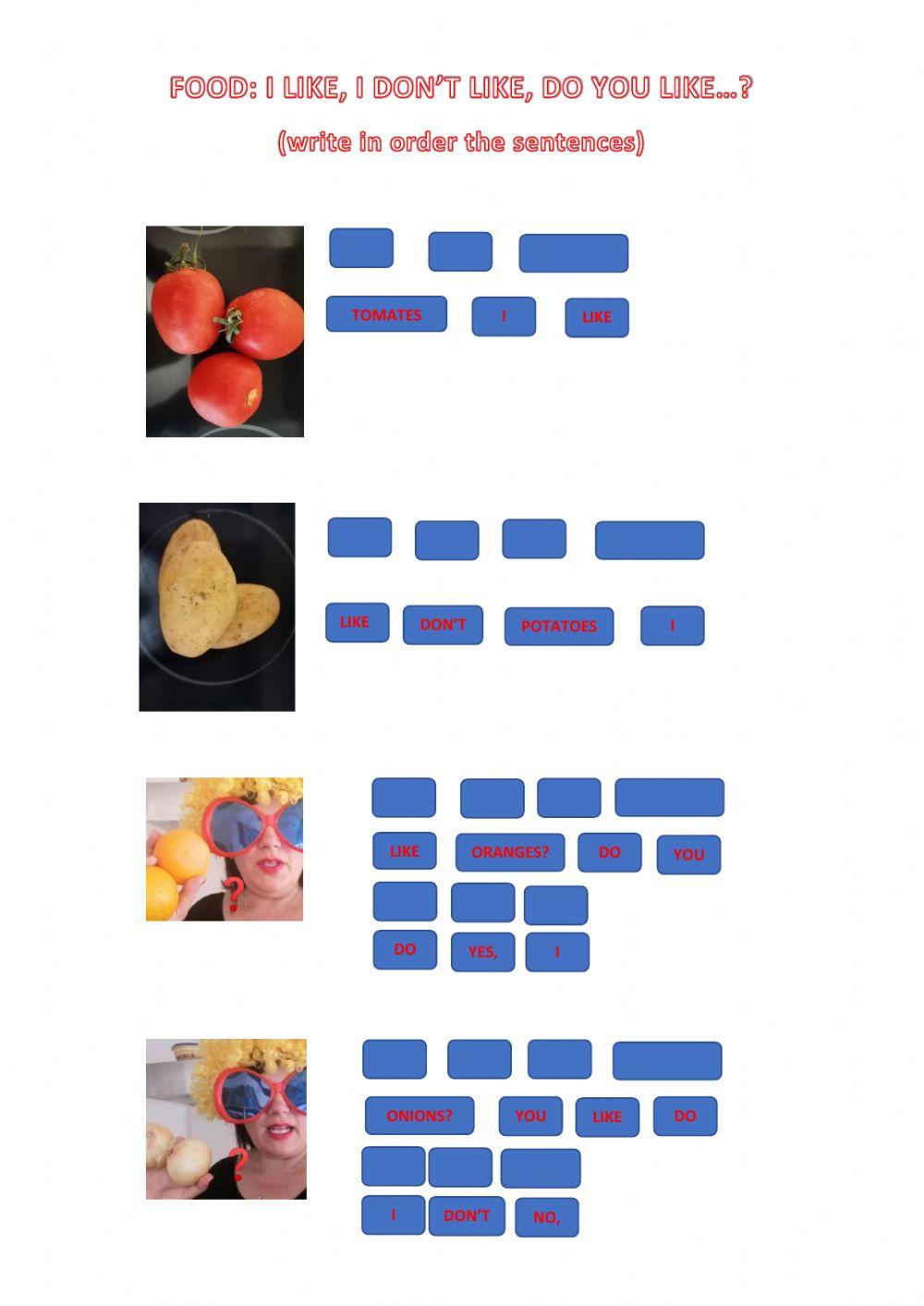 Food:i like...- i don't like