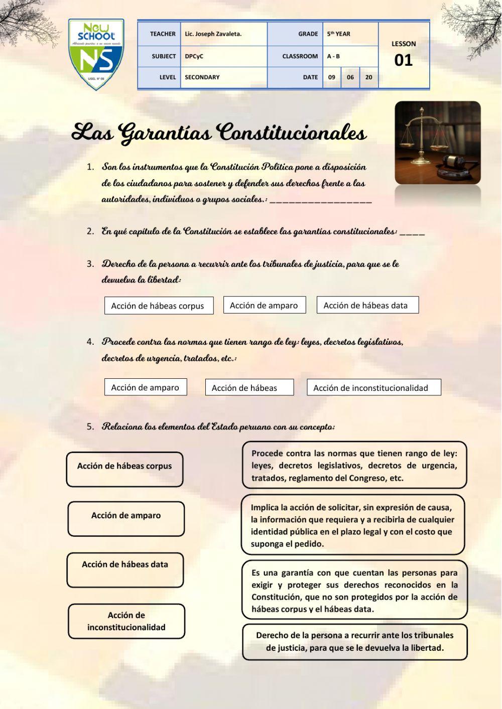 Garantías constitucionales