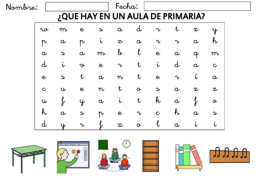 Sopa de letras enlazada