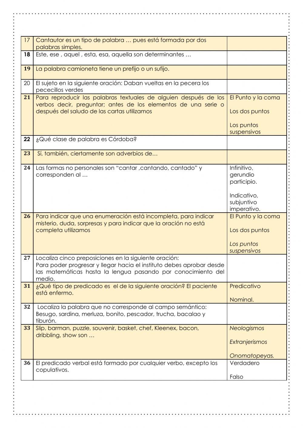 ¿Eres capaz de jugar al trivial de Lengua ?