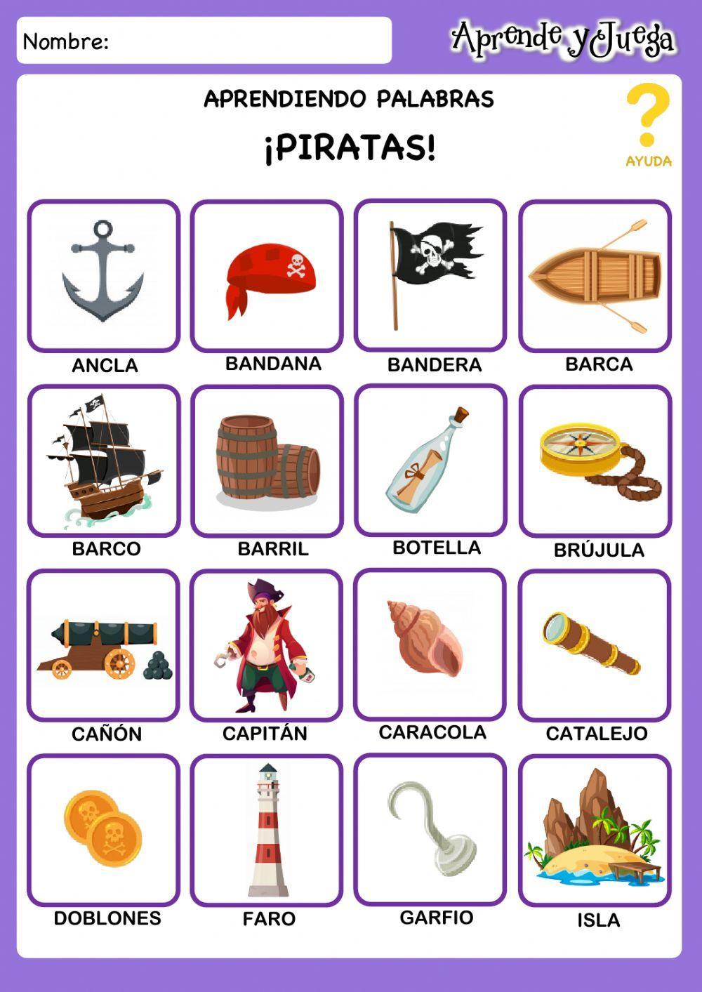 Vocabulario Piratas Vocabulario Piratas