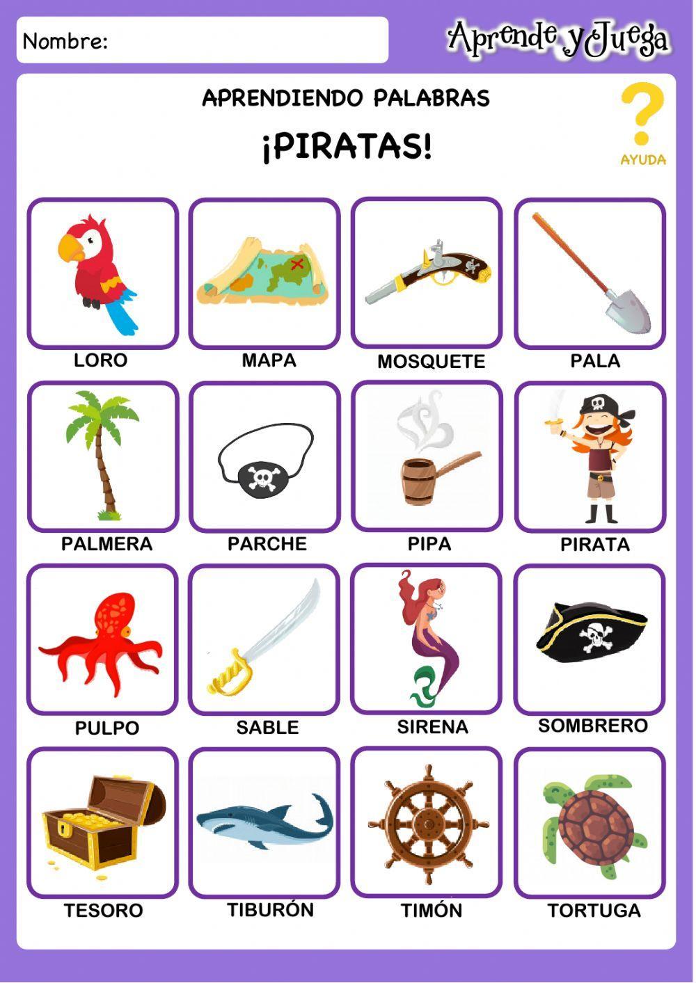 Vocabulario Piratas Vocabulario Piratas