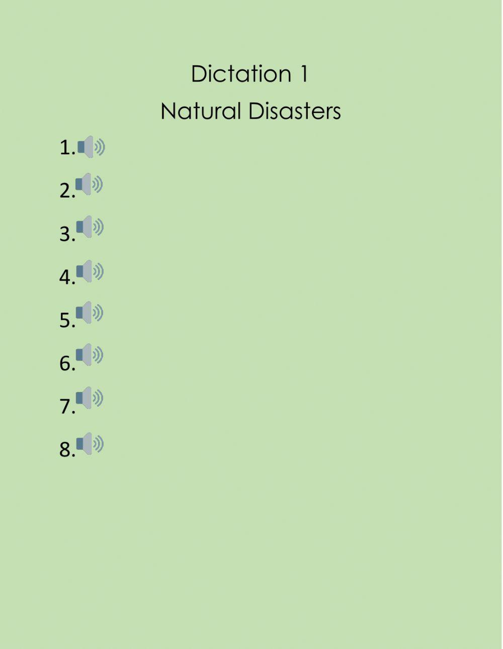 4to Bachillerato Dictation