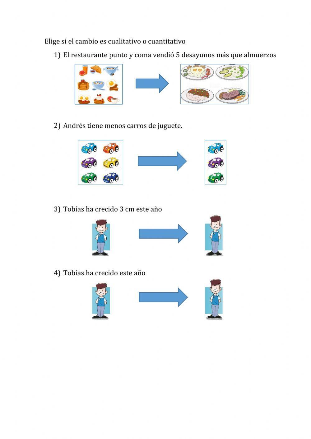 Cambios cualitativos y cuantitativos