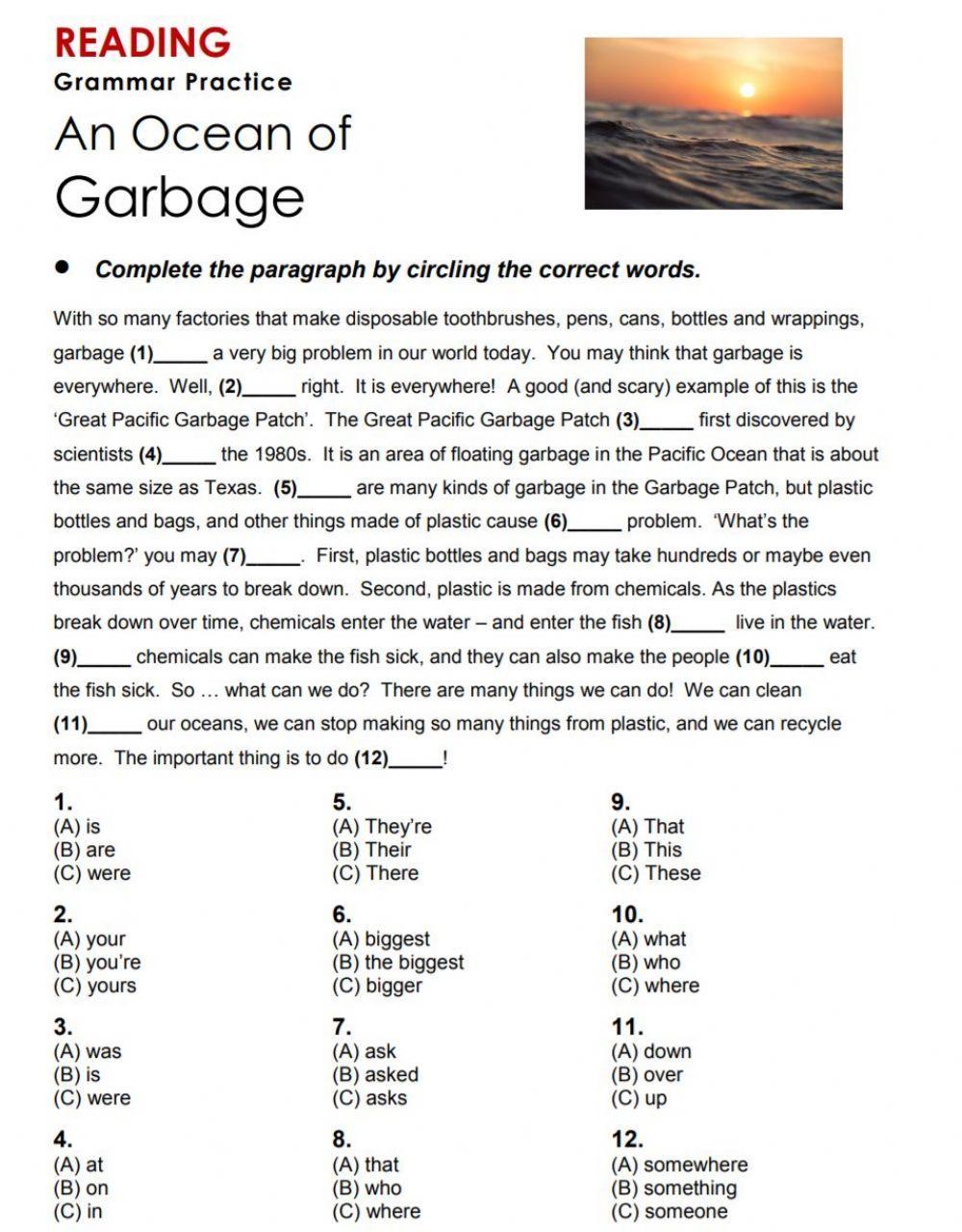 Reading comprahension