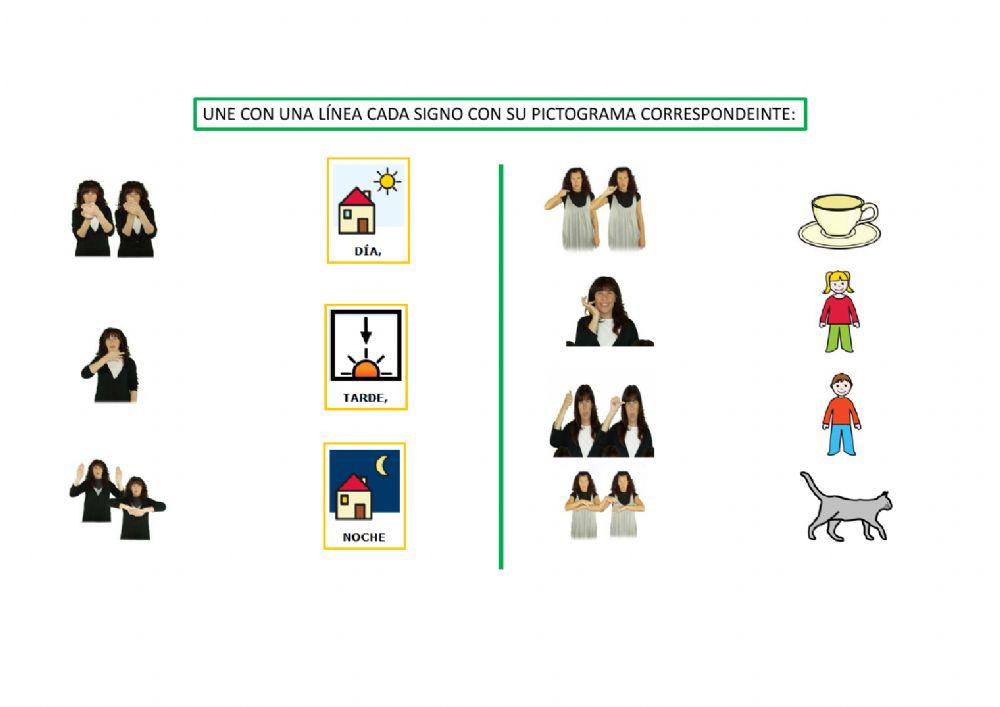 Describir con signos y pictogramas