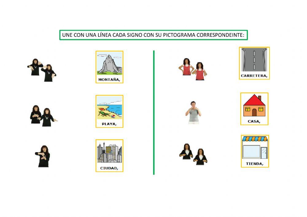 Describir con signos y pictogramas