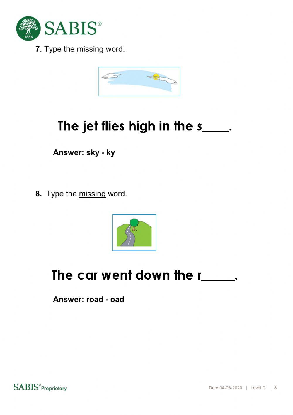 1920 Level C English Exam Related Materials T3 Wk12