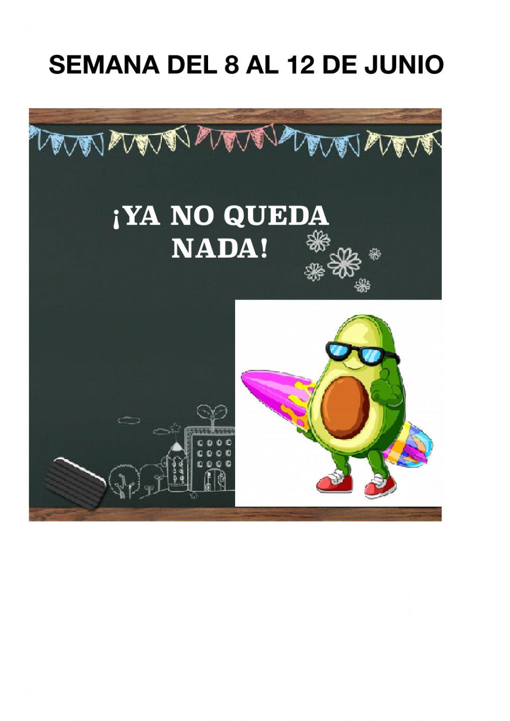 Ficha seguimiento semana 8 de junio