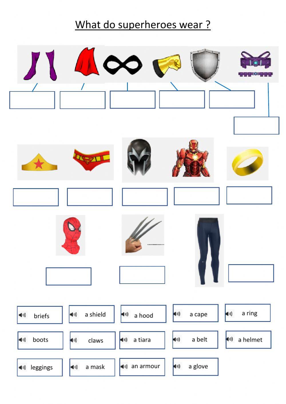 What do superheroes wear?