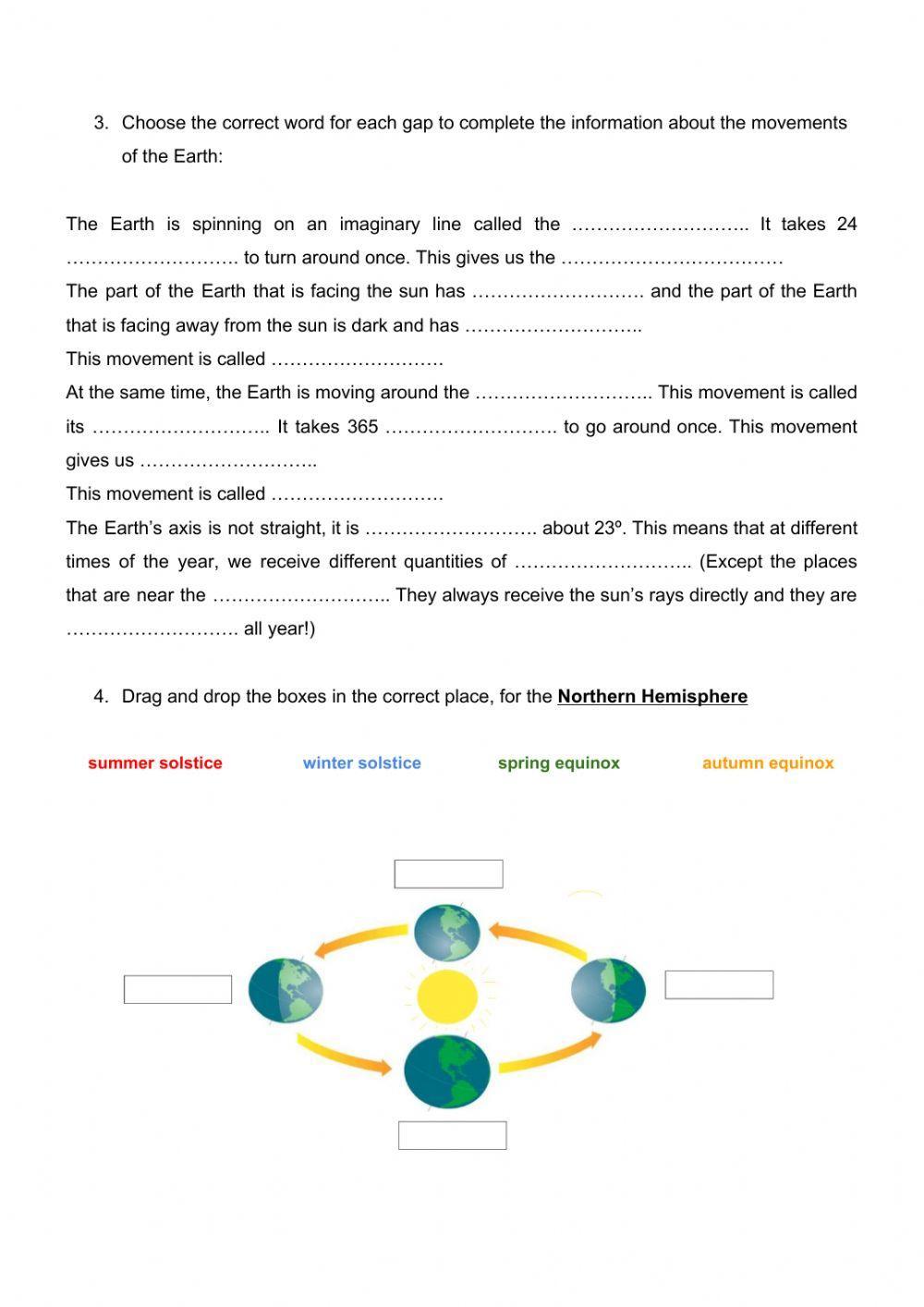 Year 5 social exam unit 5 the universe