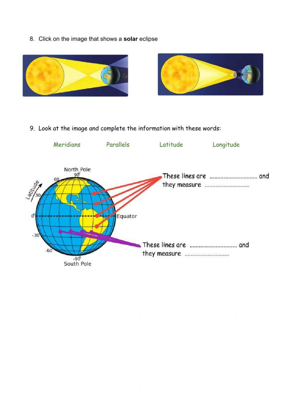 Year 5 social exam unit 5 the universe