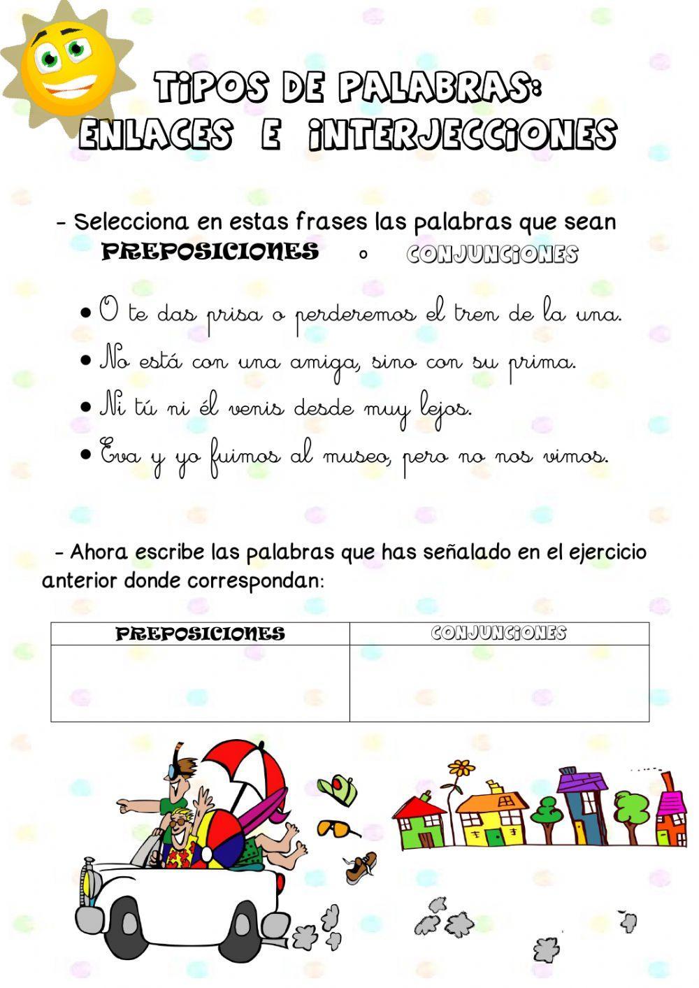 Enlaces e interjecciones