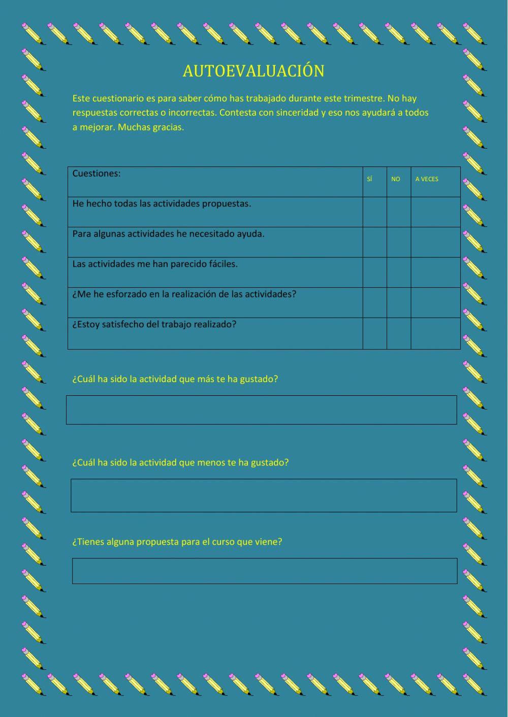 Autoevaluación