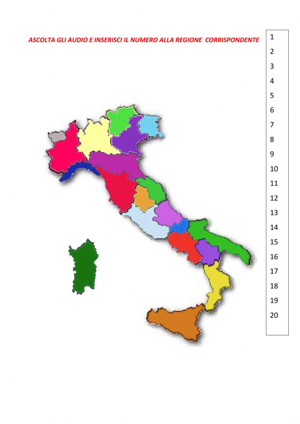 Le regioni d'italia