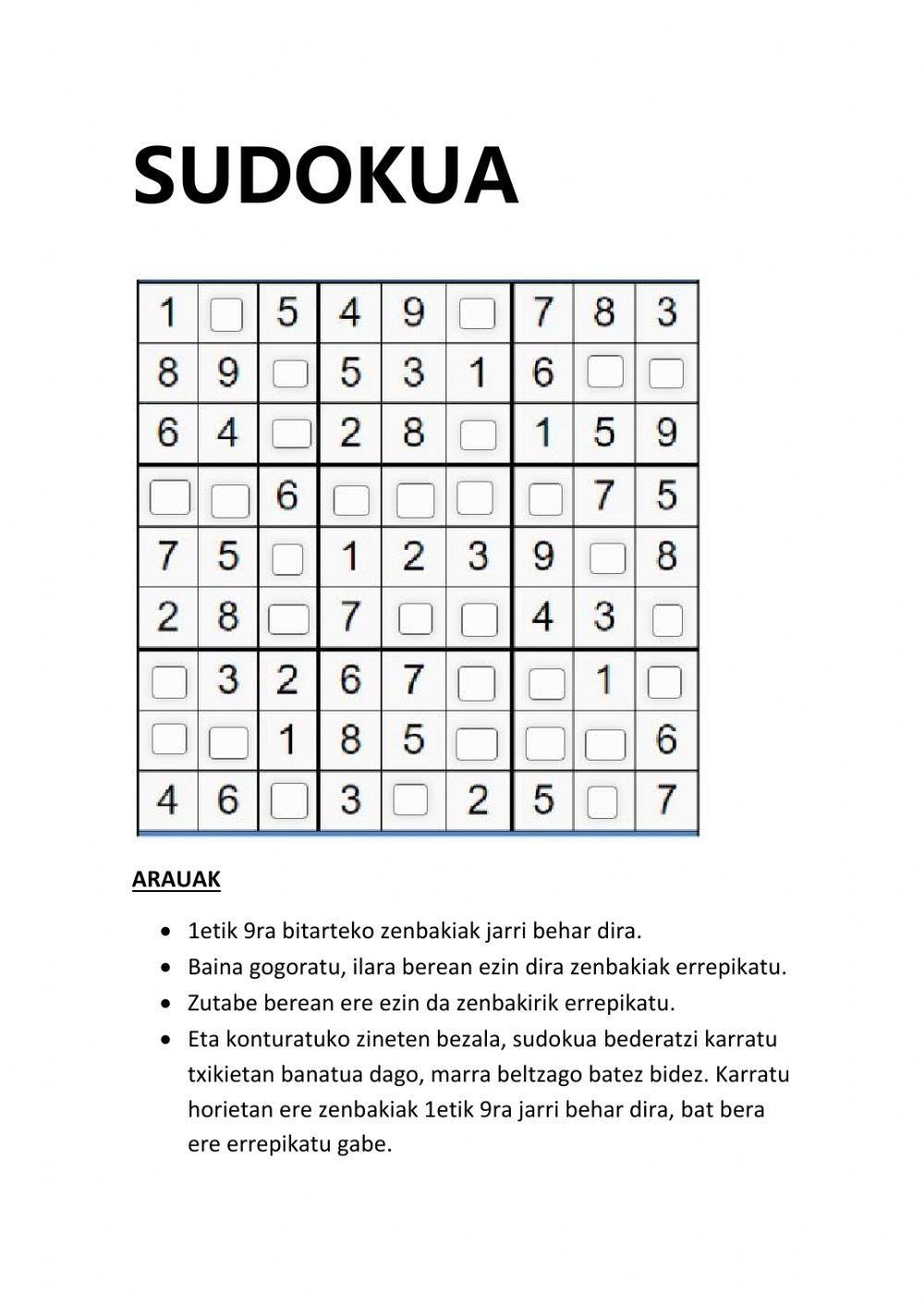 Sudokua