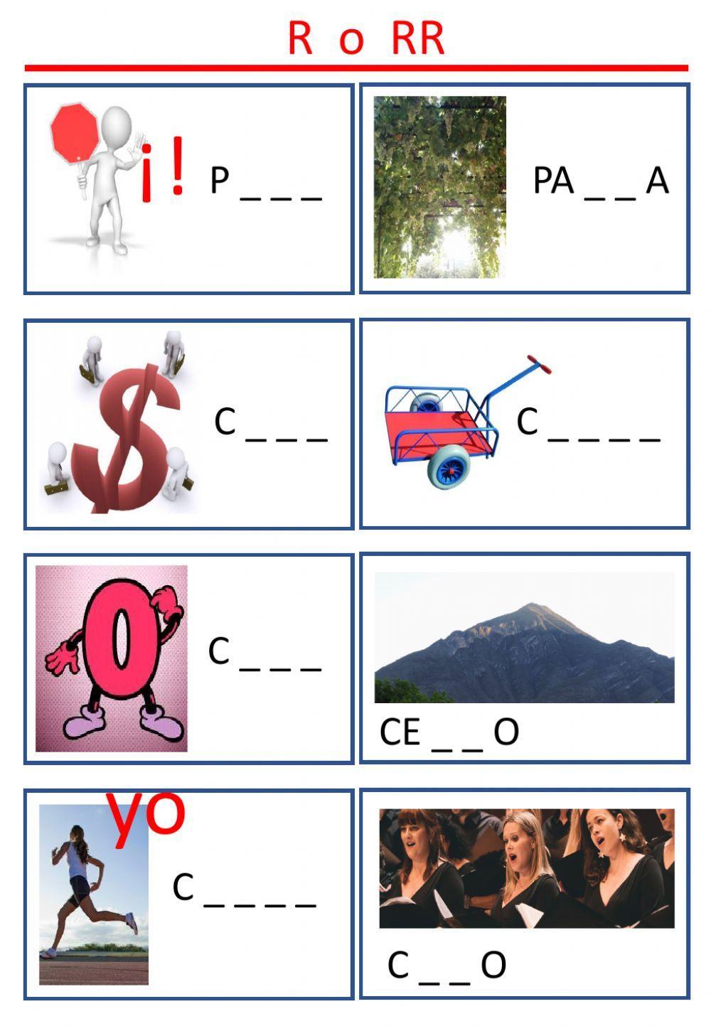 R o RR (palabras similares)