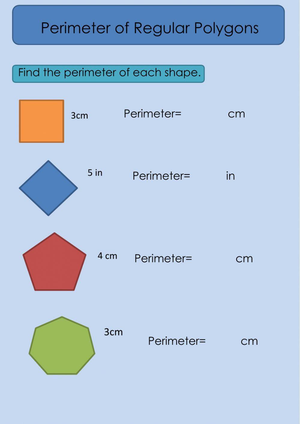 Perimeter of Regular Polygon