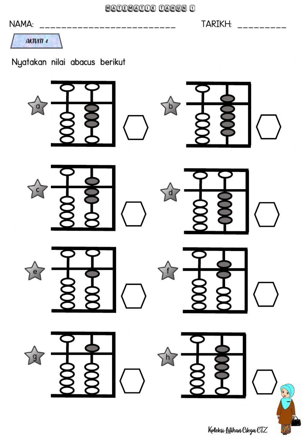 Matematik Tahun 1(abakus 1-10)