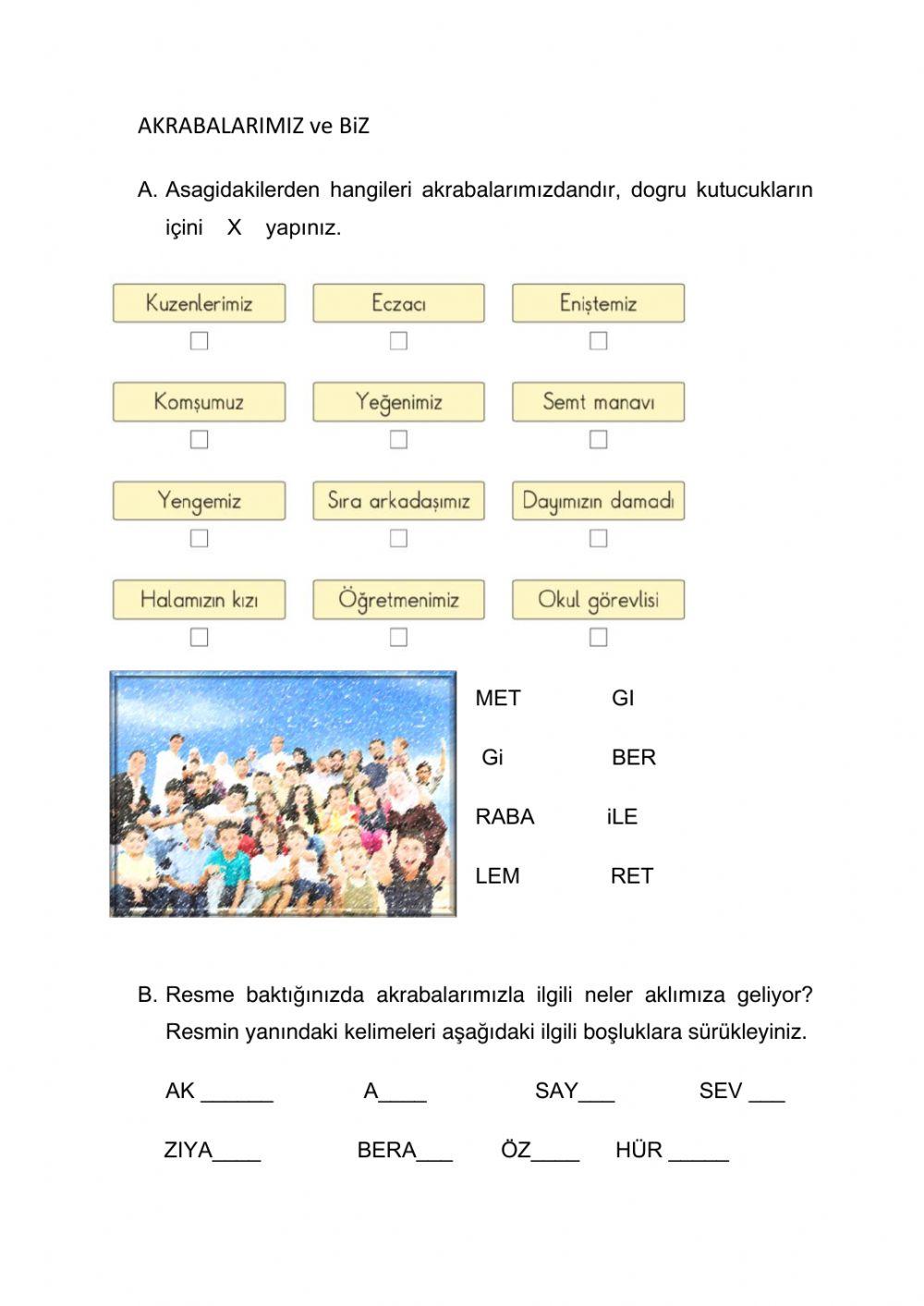 Akrabalirimiz ve Biz