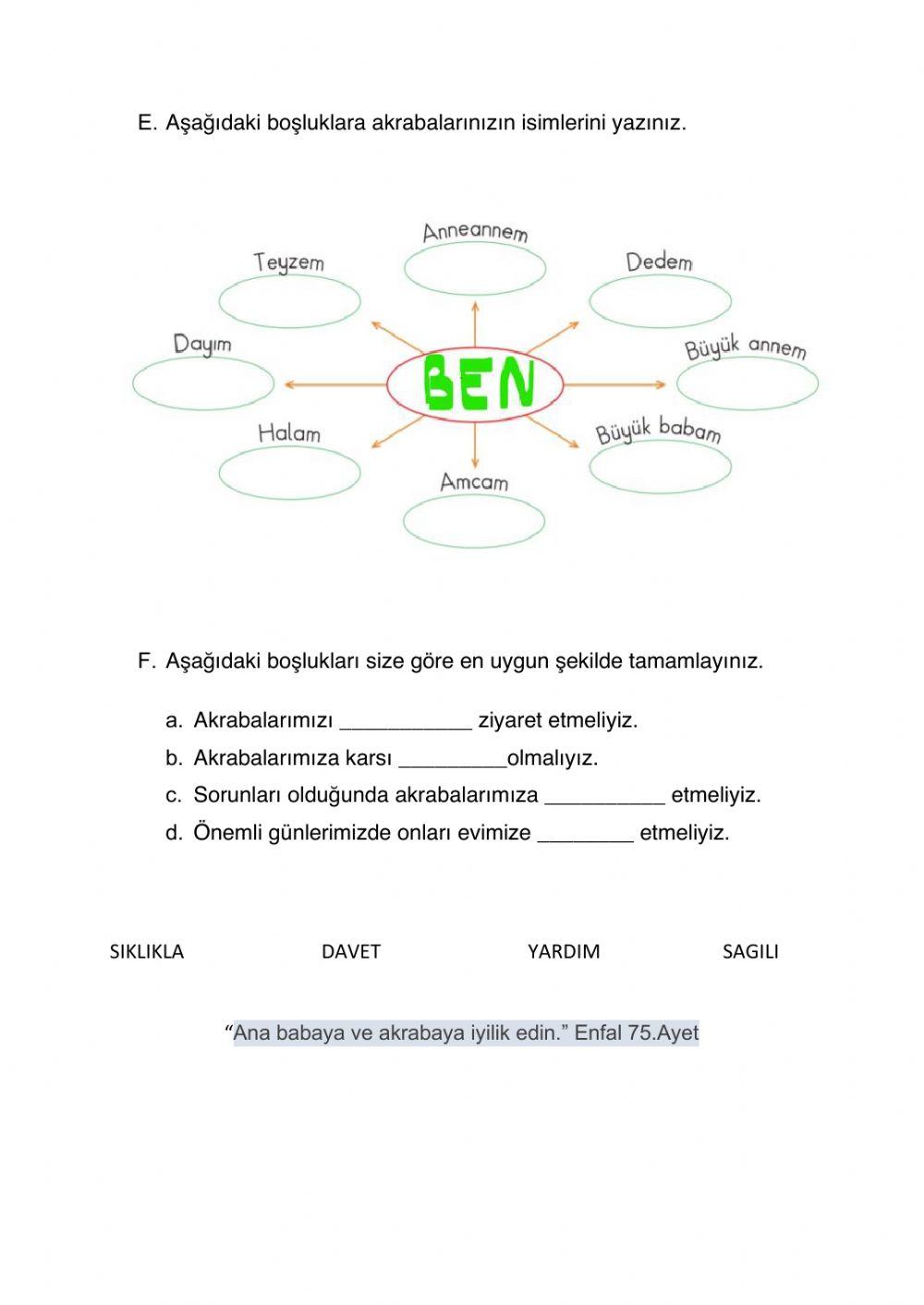 Akrabalirimiz ve Biz