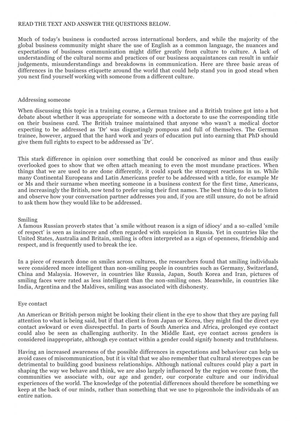 3 Eso Reading Pdf Grade