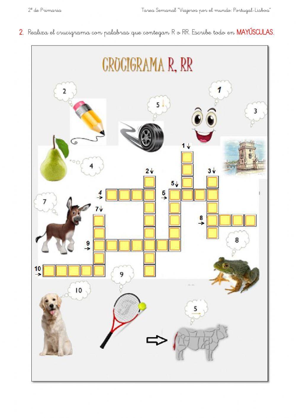 Ficha de ortografía y caligrafía